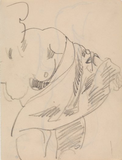 Femme nue avec draperie - J.A. Jerichau