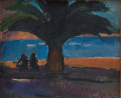 Le gros palmier. Vue de Villefranche - J.A. Jerichau