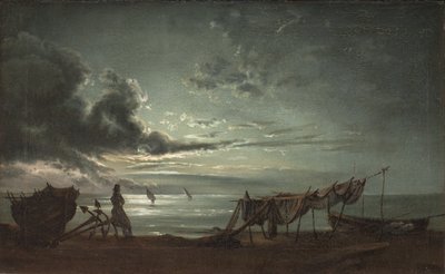 Le golfe de Naples. Clair de lune - Johan Christian Dahl