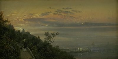 Vue des collines au-dessus de Castellamare à Naples - Johan Christian Dahl