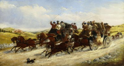 Une course de Liverpool à Manchester avec une chasse au-delà, 1880 - J.C. Maggs