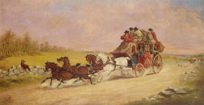 Le carrosse royal entre le renard et la chasse, 1881 - J.C. Maggs