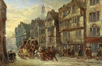 Wych Street, Strand, Londres, Époque de Hogarth - J.C. Maggs