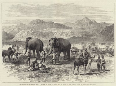 La Bouche du col de Khyber, devant le camp avancé à Hurri Singh Ka Bourj - J.C. Wilson