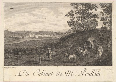 Paysage avec charrette d