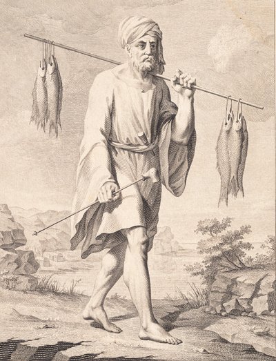Un pêcheur arabe - J.F. Clemens