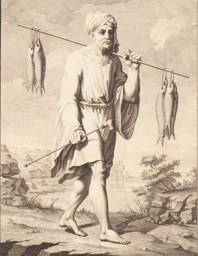 Un pêcheur arabe - J.F. Clemens