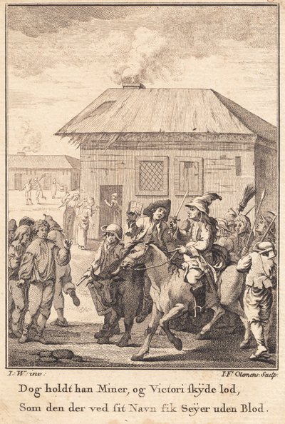 Fogeden à cheval, à la tête de l