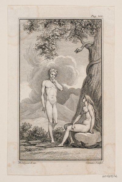 Illustration pour "Adam et Ève" de Johannes Ewald IV - J.F. Clemens