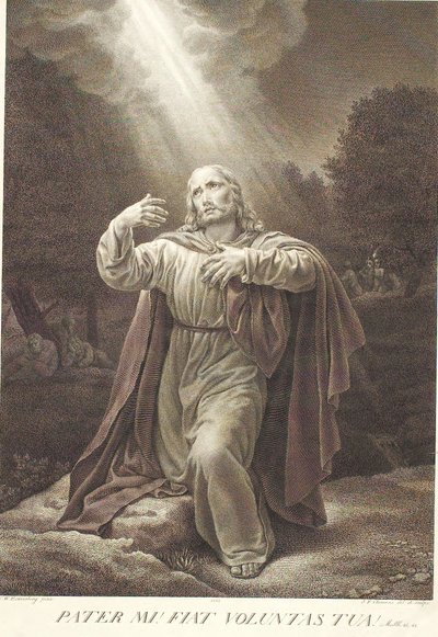 Le Christ au jardin de Gethsémani - J.F. Clemens