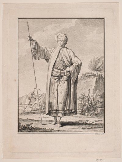 Portrait de Carsten Niebuhr en costume arabe - J.F. Clemens