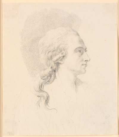 Portrait du sculpteur Alexander Trippel. Profil à droite - J.F. Clemens