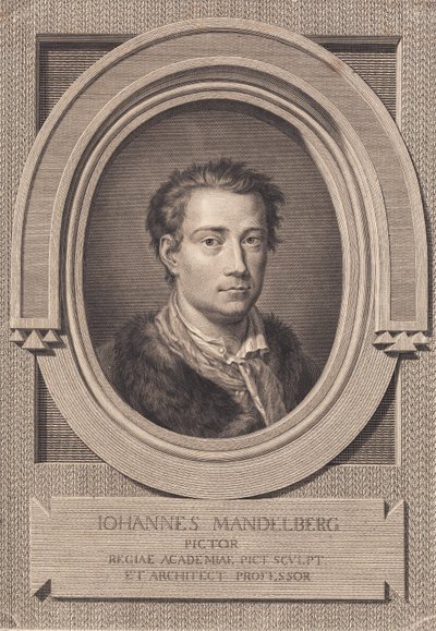 Portrait du peintre Johan Mandelberg - J.F. Clemens