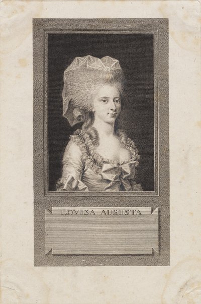 Portrait de la princesse Louisa Agusta - J.F. Clemens