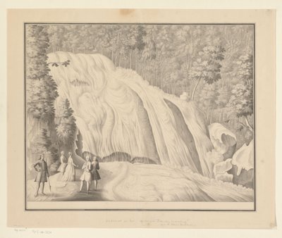Cascade dans les montagnes de Bantimurung - J.G. Loten (signed by artist)