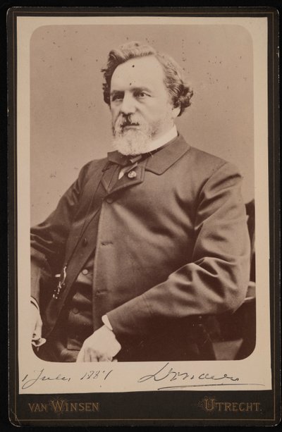 Portrait de Franciscus Cornelius Donders, 1818-1889, 1er juillet 1884 - JJA Van Winsen