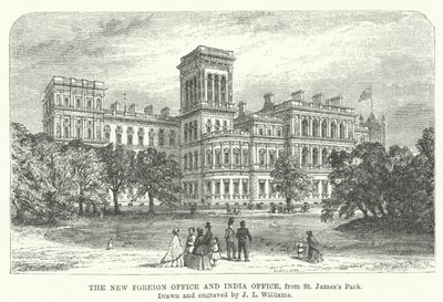 Le nouveau Foreign Office et India Office, depuis St James