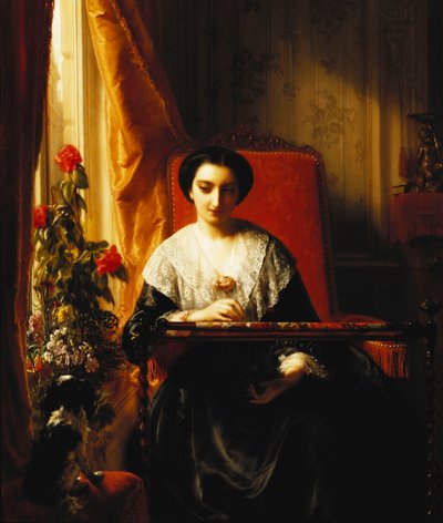 La Brodeuse, 1855 - J.L. Dyckmans