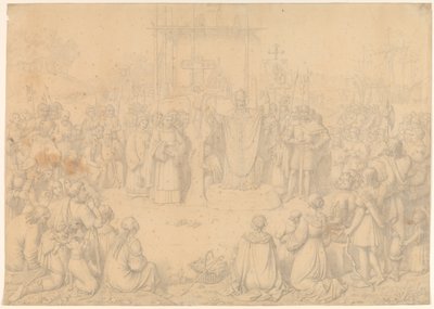Ansgar prêchant - J.L. Lund
