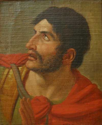Guerrier antique. Étude de tête - J.L. Lund