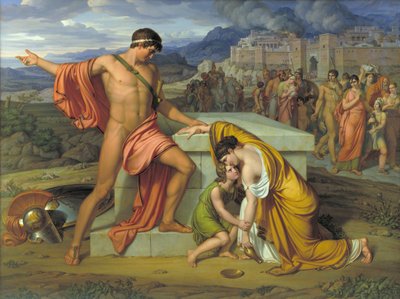 Pyrrhus et Andromaque au tombeau d