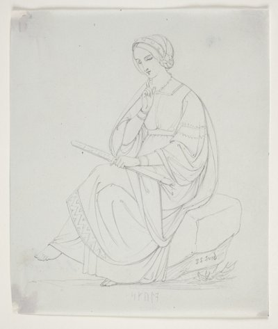 Étude pour "Les trois Nornes" - J.L. Lund