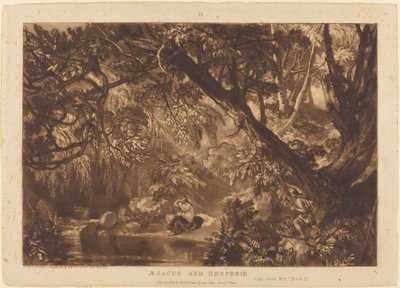 Aesacus et Hesperie, publié 1819 - Joseph Mallord William Turner