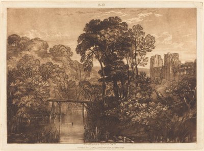 Château de Berry Pomeroy, publié en 1816 - Joseph Mallord William Turner