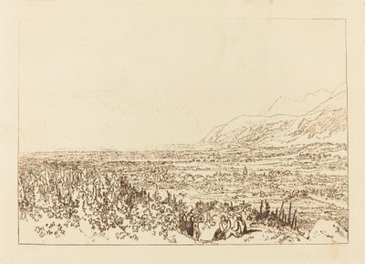 Chaîne des Alpes de Grenoble à Chambéry, publiée en 1812 - Joseph Mallord William Turner