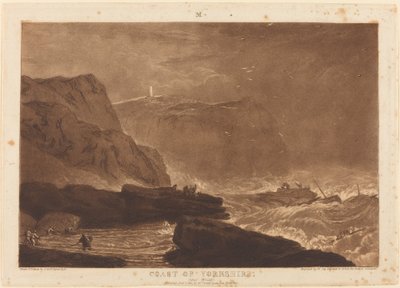 Côte du Yorkshire, publié en 1811 - Joseph Mallord William Turner