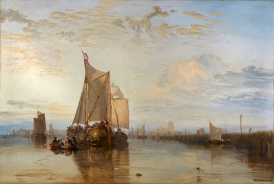 Dort ou Dordrecht : Le bateau de Dort de Rotterdam calmé - Joseph Mallord William Turner