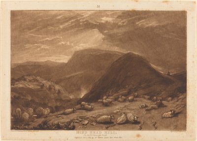 Hind Head Hill, publié en 1811 - Joseph Mallord William Turner