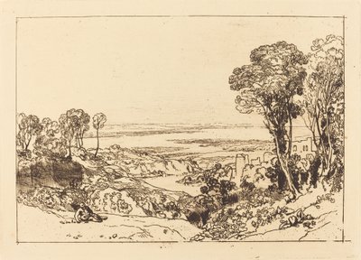 Jonction de la Severn et de la Wye, publié en 1811 - Joseph Mallord William Turner