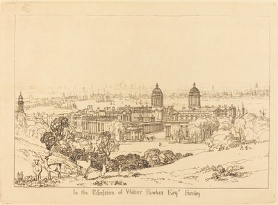 Londres depuis Greenwich, publié en 1811 - Joseph Mallord William Turner