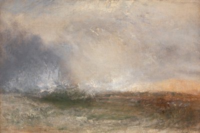 Mer orageuse se brisant sur un rivage - Joseph Mallord William Turner