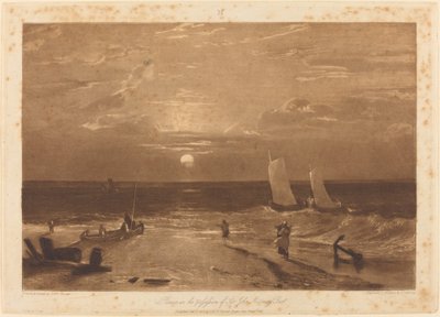 La pièce de mer de Mildmay, publiée en 1812 - Joseph Mallord William Turner