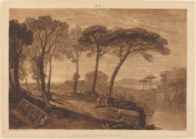 Le temple de Minerve Médica - Joseph Mallord William Turner