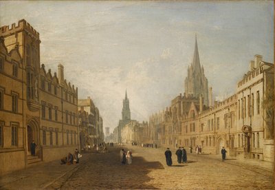 Vue de la High Street, Oxford, 1809-1810 - Joseph Mallord William Turner