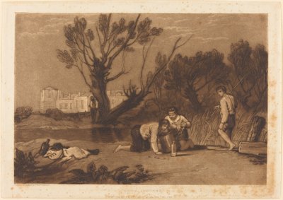 Jeunes pêcheurs, publié en 1811 - Joseph Mallord William Turner