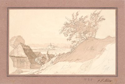 Le château de Gottorf vu de Tahrdorff - J.P. Møller