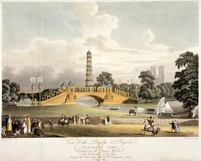 Vue du pont chinois et de la pagode dans St James