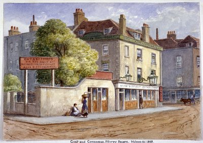 Old Goat and Compasses Inn, Marylebone Road, Londres, 1868 - JT Wilson