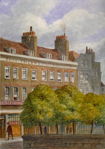 Vue de la taverne Bell, Church Row, Aldgate, City de Londres - JT Wilson