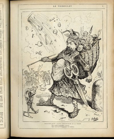 Illustration de J. Blass (1847-1892) dans Le Triboulet - J. (1847 1892) Blass