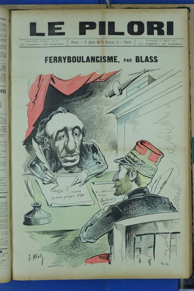 Couverture de « Le Pilori », Satirique en Couleurs - J. (1847 1892) Blass