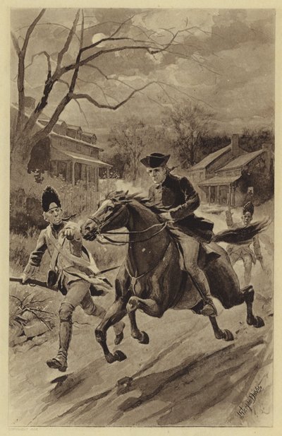 La chevauchée de Paul Revere - J. (after) Steeple Davis