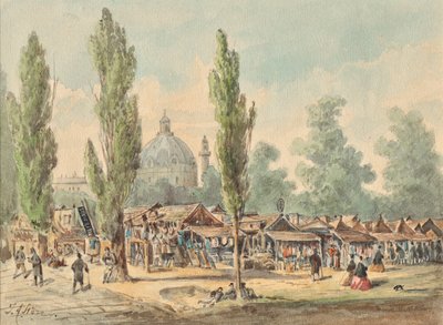 Le vieux marché aux puces à Vienne - J. A. Störr