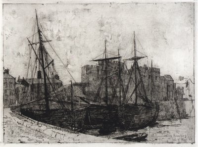 Castle Rushen--Isle of Man - J. Alden Weir