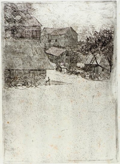 Ferme voisine - J. Alden Weir