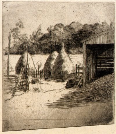 Les meules de foin - J. Alden Weir